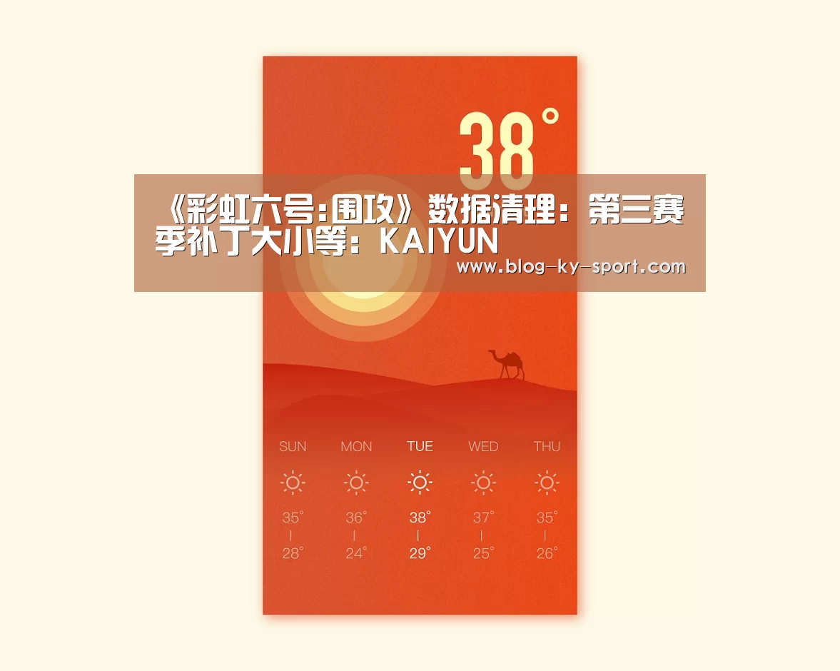 《彩虹六号:围攻》数据清理:第三赛季补丁大小等:KAIYUN(图1) 开云体育官网
